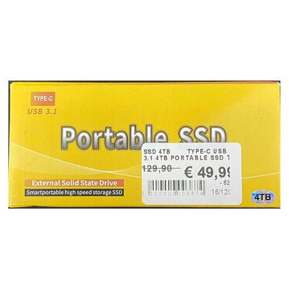 EVARMASTER SSD PORTATILE 4TB (ORO)