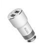XIAOMI ROIDMI ALIMENTATORE DA AUTO 12V 2S CAR CHARGER POLISHED WHITE