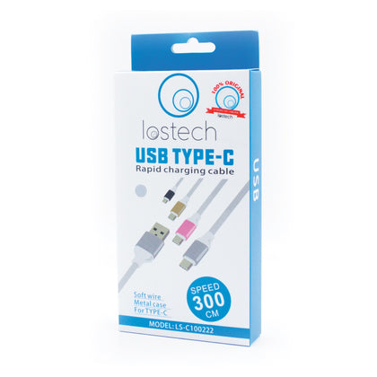 LOSTECH CAVO RICARICA TYPE-C DA 300CM LS-C100222